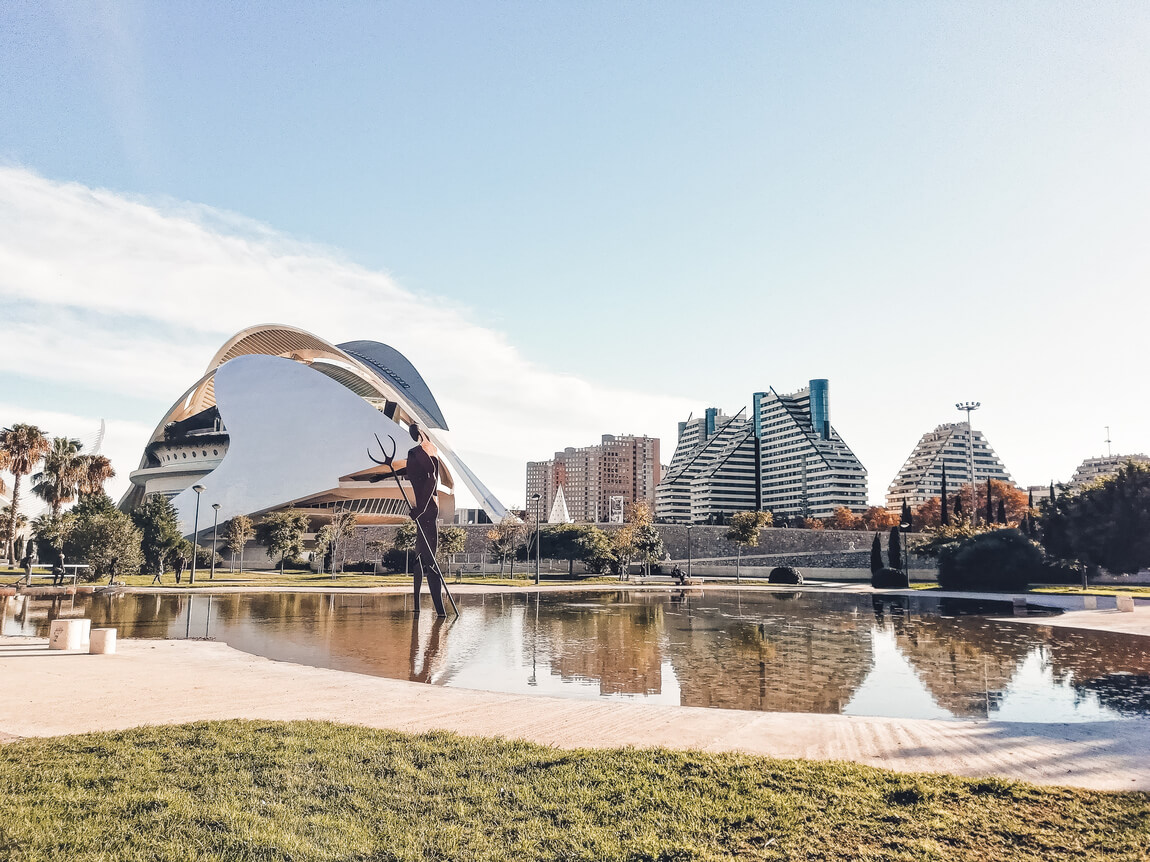 Valencia Cidade Artes e Ciencias El Palau de les Arts Reina Sofía