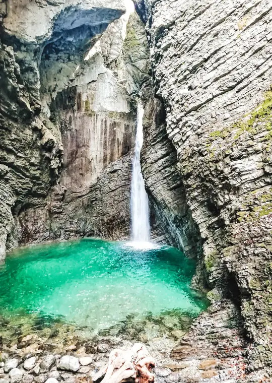 Slovenia Kozjak Waterfall
