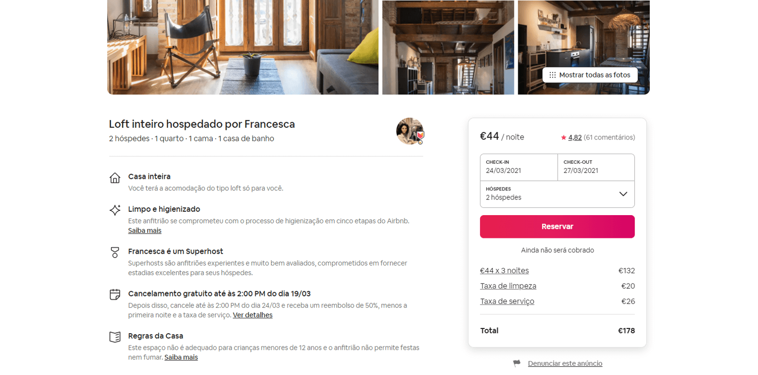 Airbnb Reservar