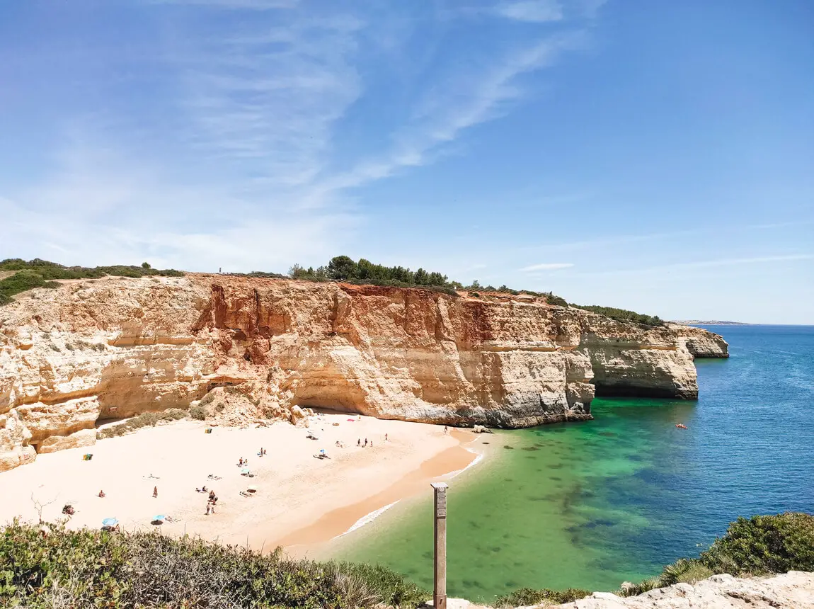 Algarve Trilho Sete Vales Suspensos Praia Benagil