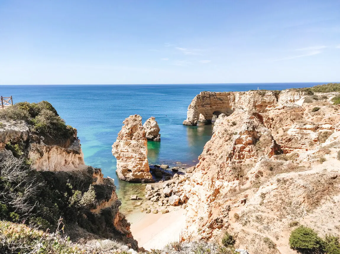 Algarve Trilho Sete Vales Suspensos Praia da Marinha