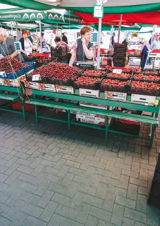 Riga Latvia Central Market