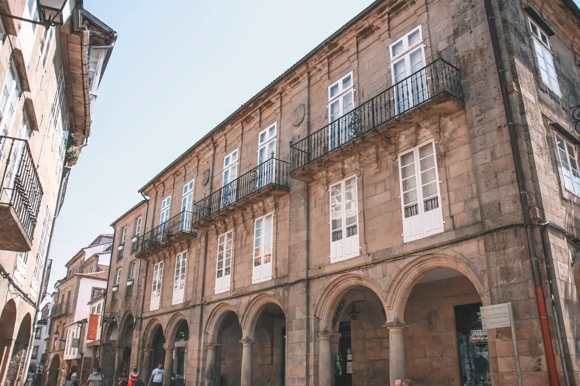 Santiago de Compostela O que visitar Rua do Vilar
