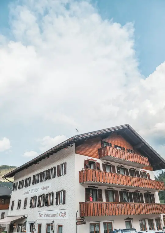 Itinerário Dolomitas Alojamento Gasthof Huber