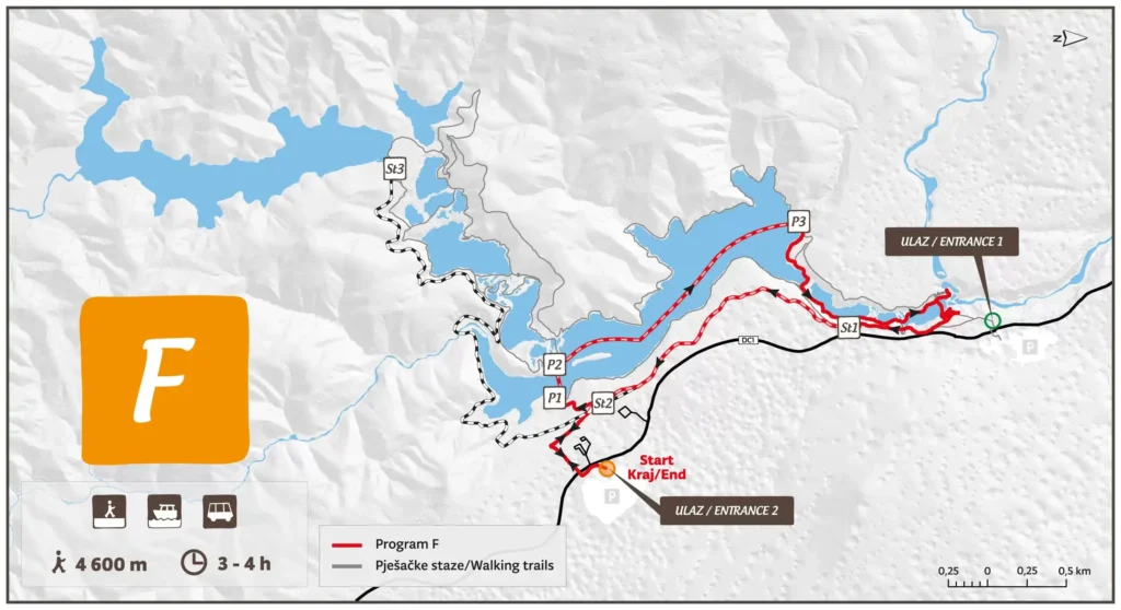 Trail F at Plitvice Lakes