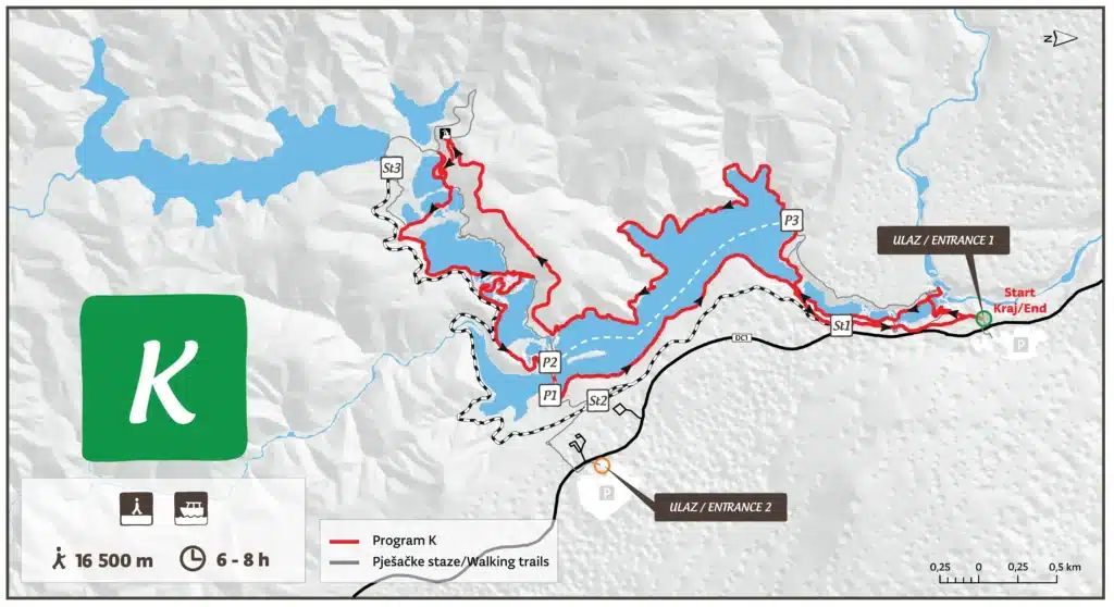 Trail K1 at Plitvice Lakes