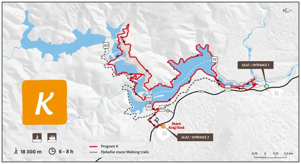 Trail K2 at Plitvice Lakes