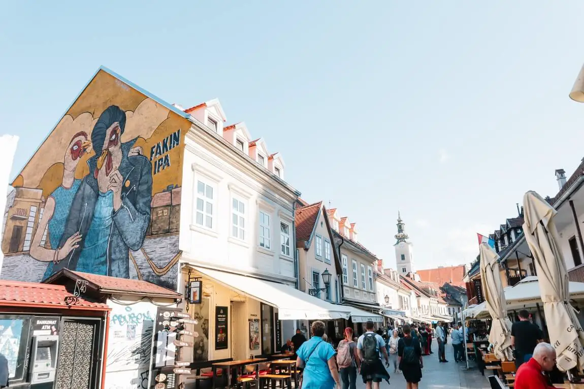 Zagreb O que visitar Rua Tkalčićeva