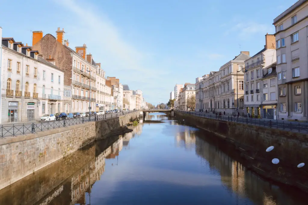 What to visit in Rennes Walk next to Vilaine river 