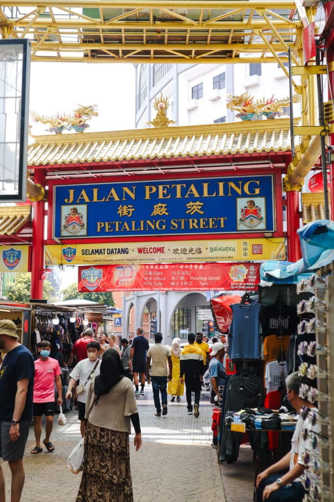 Roteiro 3 dias Kuala Lumpur Mercado Petaling Street