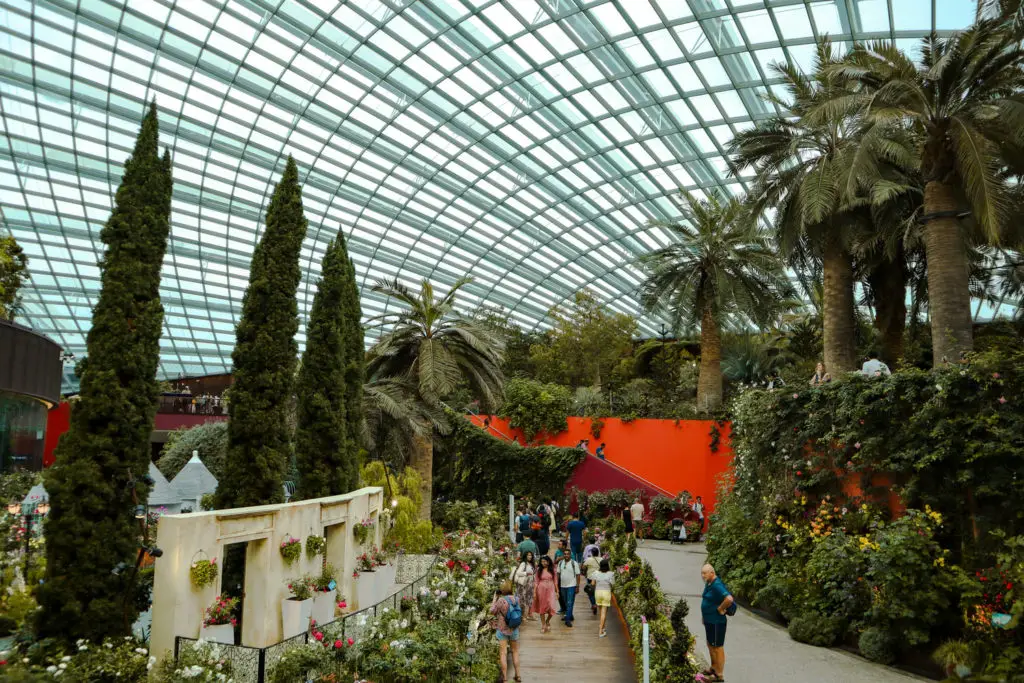 Singapore itinerary 4 days Flower Dome