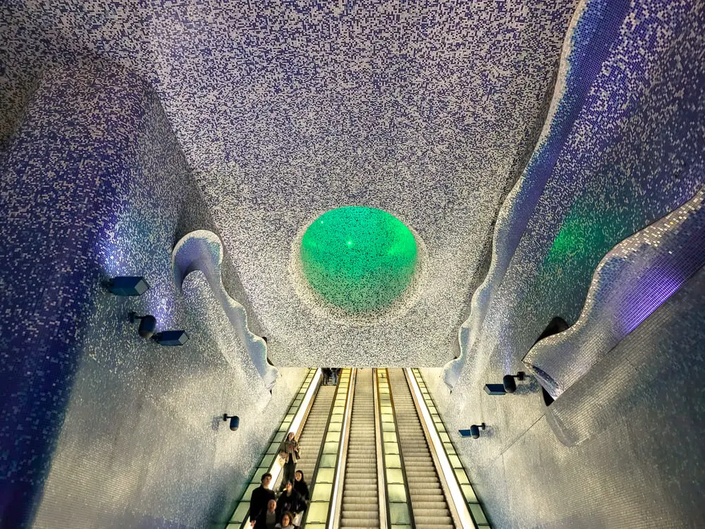O que visitar em Napoles Estação de metro Toledo
