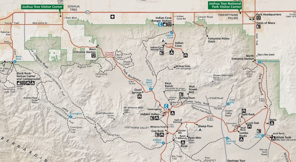 Joshua Tree Map Short