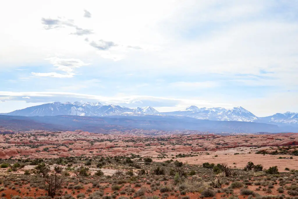 1 day in Arches National Park La Sal Mountains Viewpoint