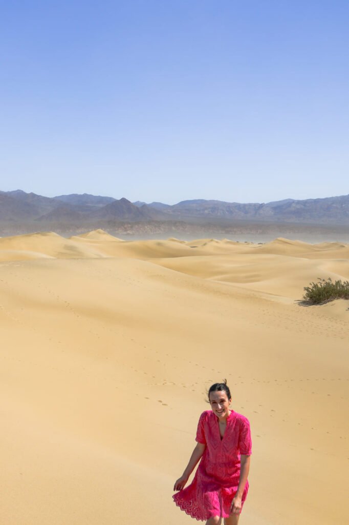 One day in Death Valley Mesquite Flat Sand Dunes