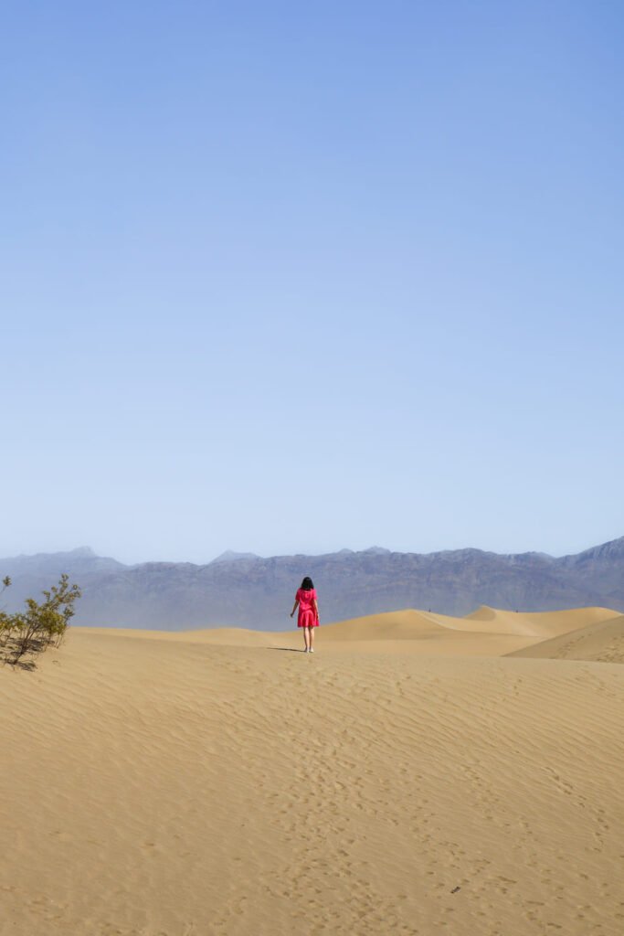 One day in Death Valley Mesquite Flat Sand Dunes