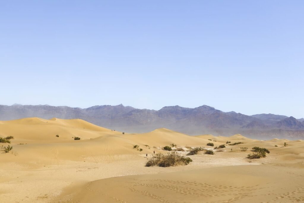 One day in Death Valley Mesquite Flat Sand Dunes