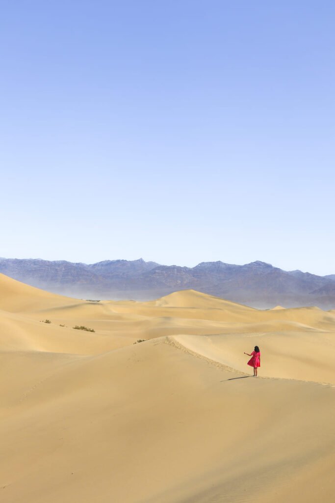 One day in Death Valley Mesquite Flat Sand Dunes