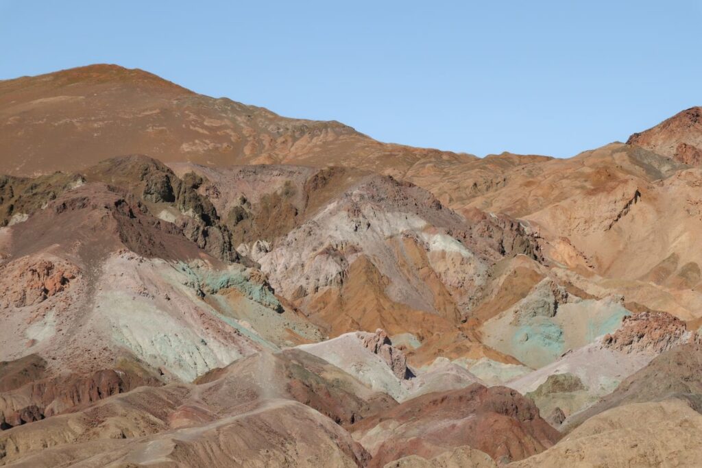 Um dia no Death Valley Artists Palette