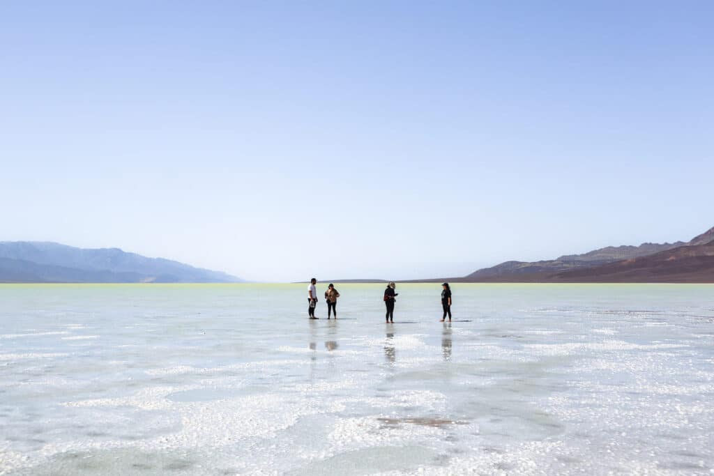 Um dia no Death Valley Badwater Basin