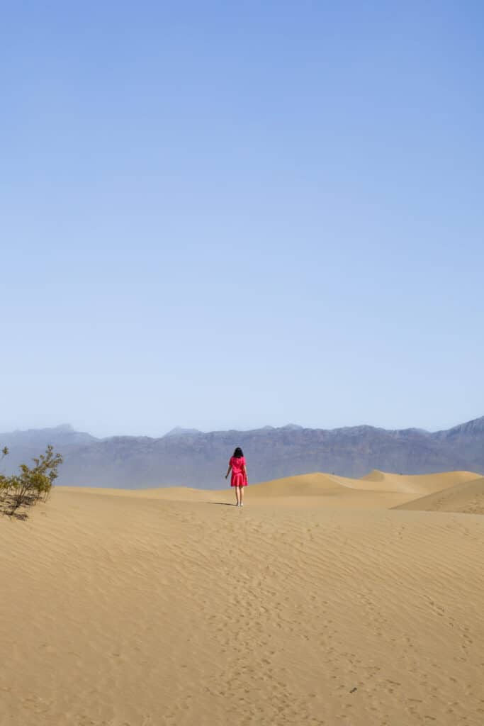 Um dia no Death Valley Mesquite Flat Sand Dunes