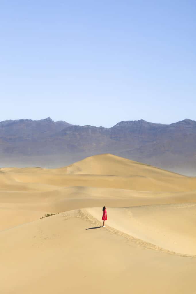 Um dia no Death Valley Mesquite Flat Sand Dunes