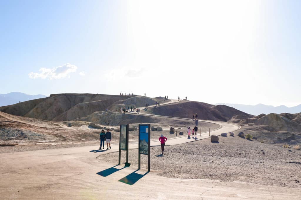 Um dia no Death Valley Zabriskie Point