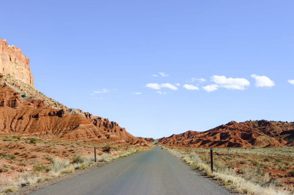 Estradas no Capitol Reef National Park