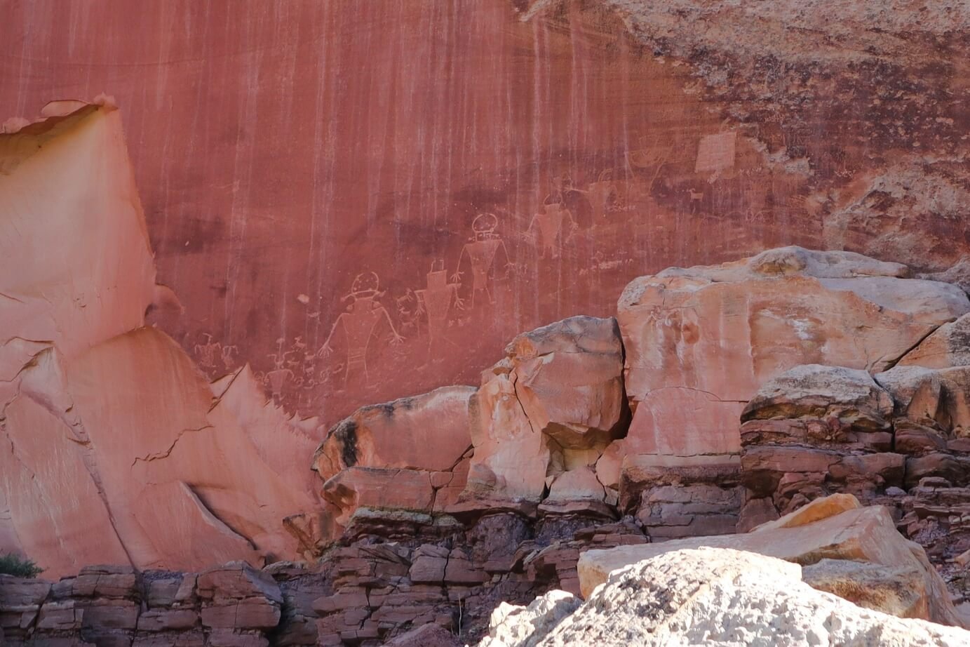 Petroglyphs at Capitol Reef