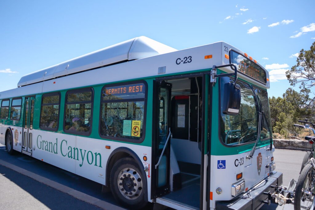 Shuttle in the South Rim of Grand Canyon