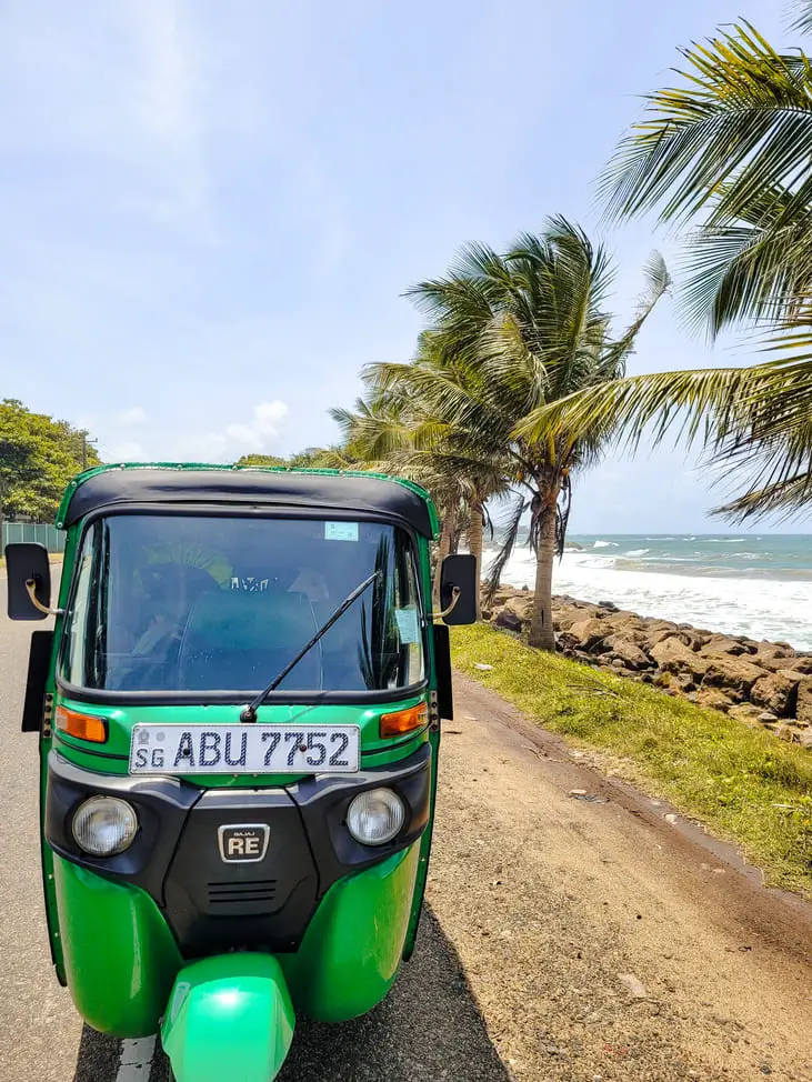 Renting a tuk tuk in Sri Lanka