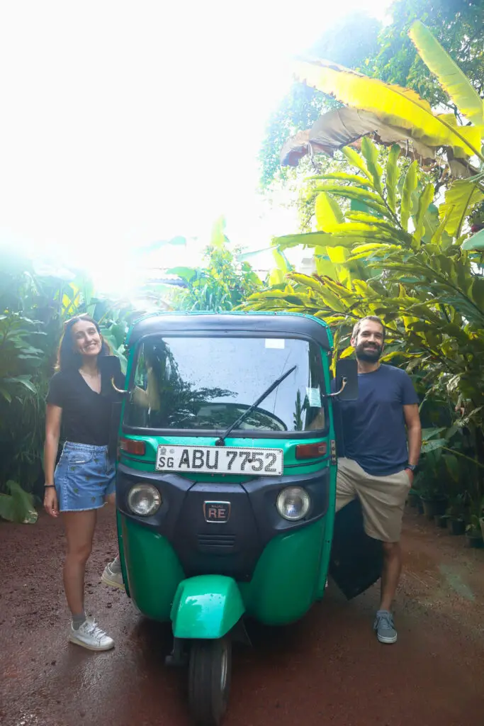 Renting a tuk tuk in Sri Lanka