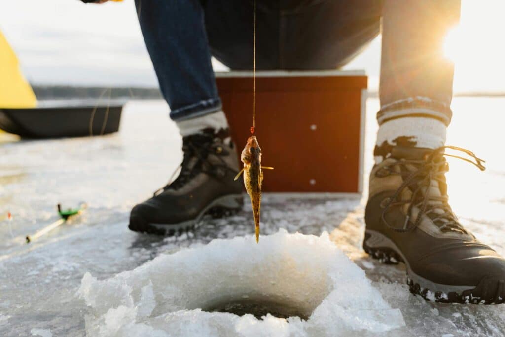 Ice fishing in Rovaniemi