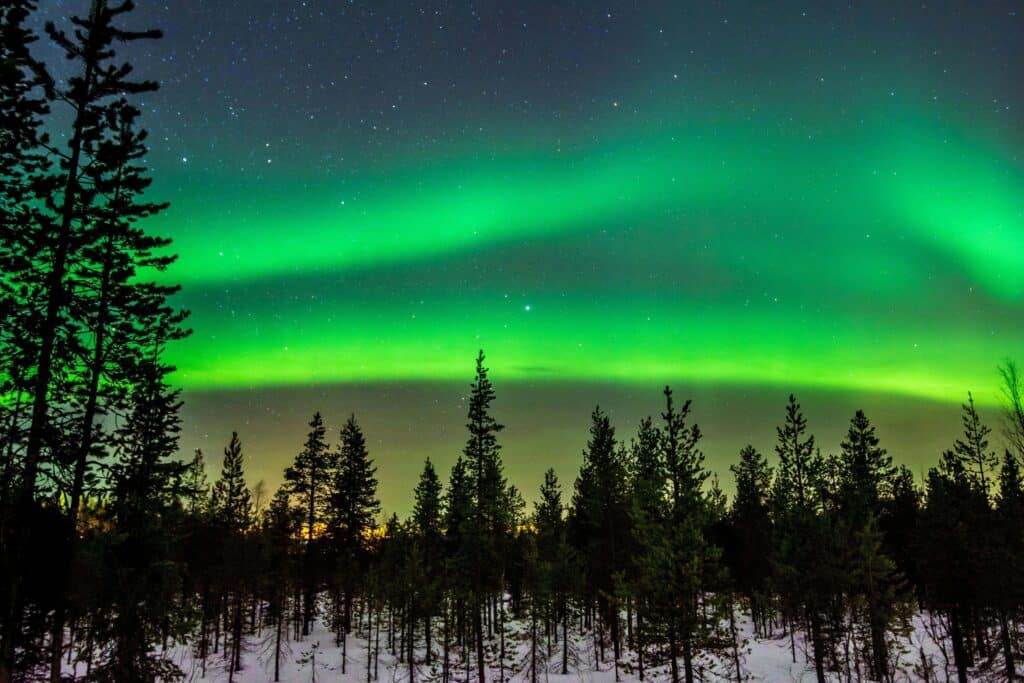 Rovaniemi in Winter Northern Lights in Lapland