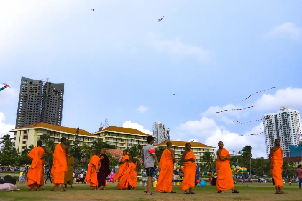 One day in Colombo Galle Face Green