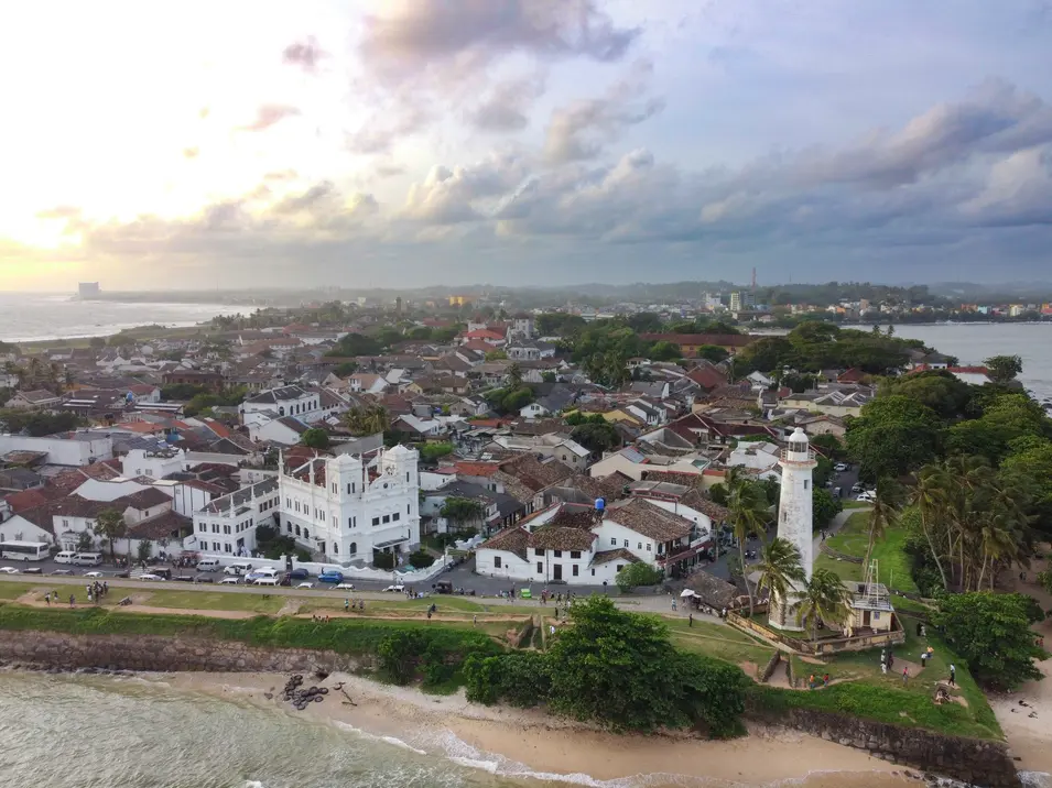 Vista aerea do Forte de Galle