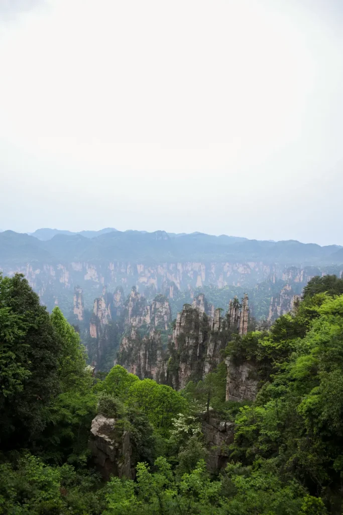 Imperial Writing Brushes Peaks at Tianzi Mountain in Zhangjiajie National Park