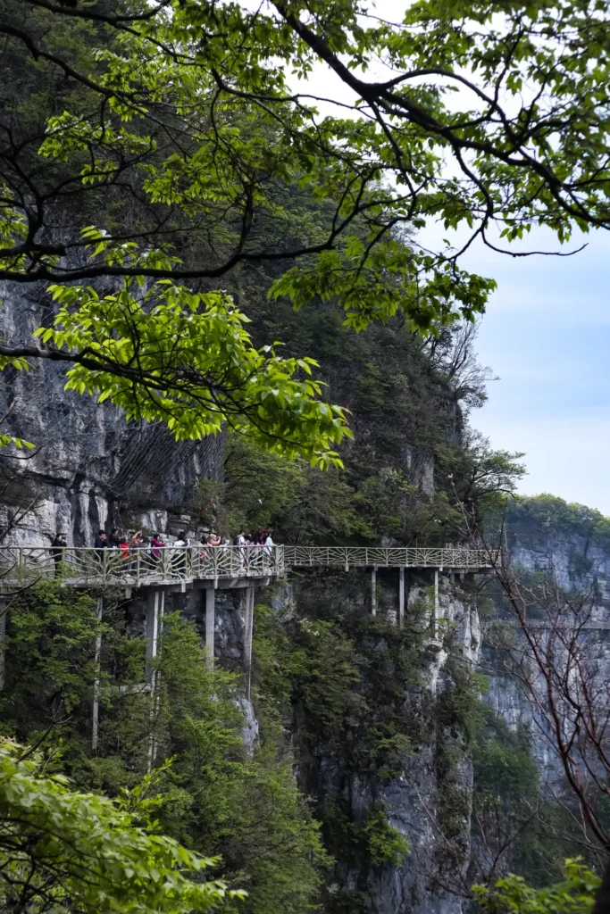 Rotas no topo da Montanha Tianmen 15
