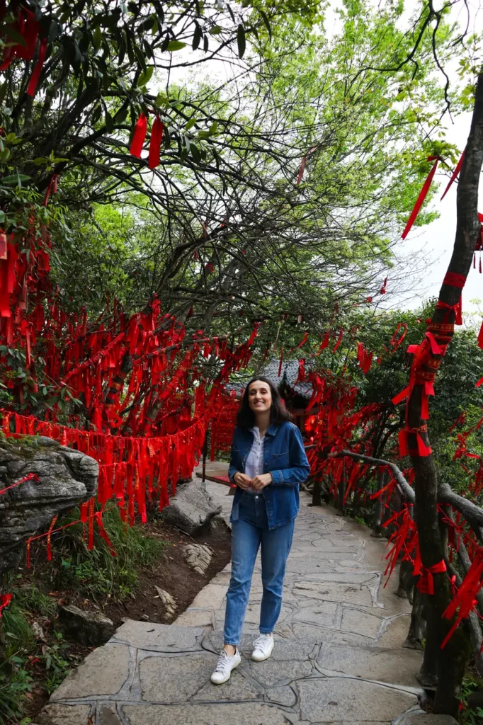 Rotas no topo da Montanha Tianmen