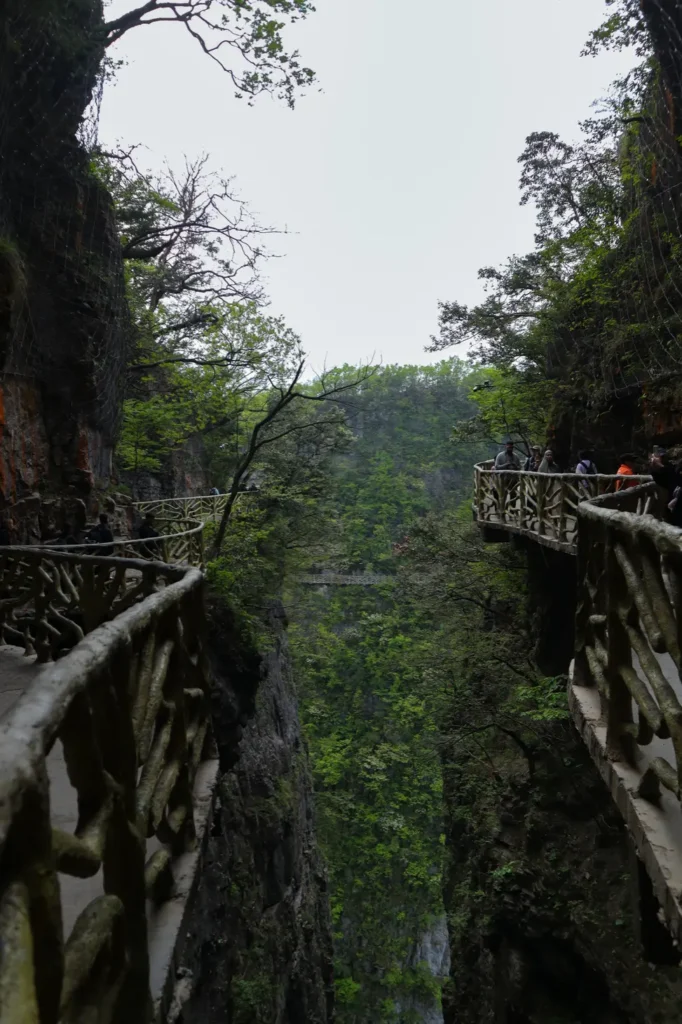 Rotas no topo da Montanha Tianmen 2