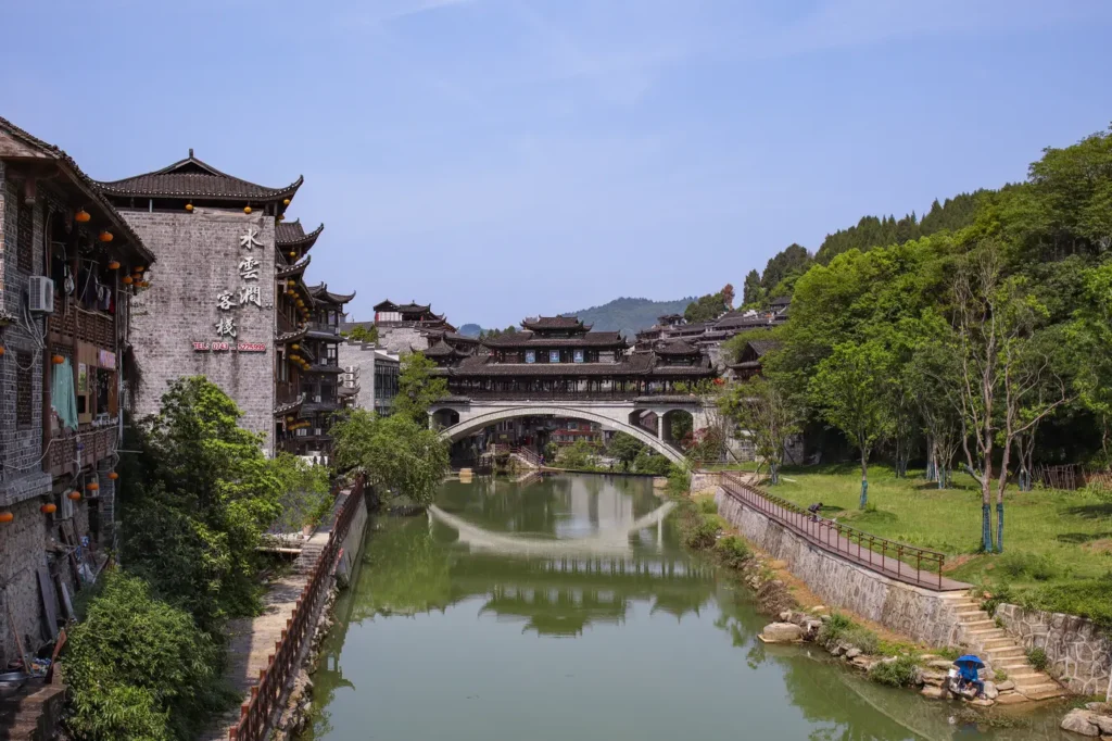 Tuwang Bridge in Furong Ancient Town