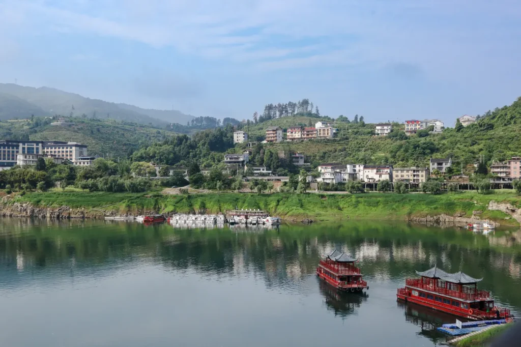 View from the waterfall in Furong Ancient Town 5