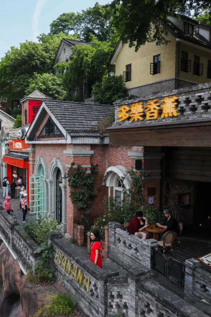 2 weeks in China: the perfect first-timer itinerary for an unforgettable trip 32 Mariana wearing a red dress at Longmenhao Old Street