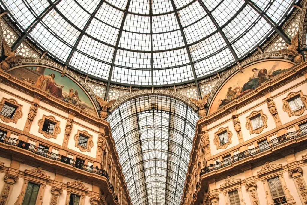 21 beautiful places to visit in Northern Italy that will steal your heart 9 Elegant interior of Galleria Vittorio Emanuele II in Milan, featuring intricate architecture and a soaring glass ceiling, cementing Milan as one of the best cities in Northern Italy.