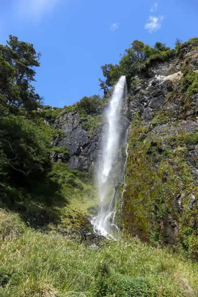 Walking on a glacier in Patagonia: my honest Perito Moreno mini trekking review 23 Waterfall near Perito Moreno glacier